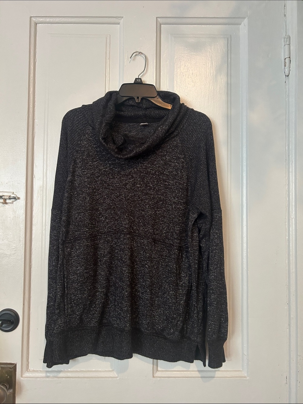 Cozy Black Cowl Neck Women's Sweater